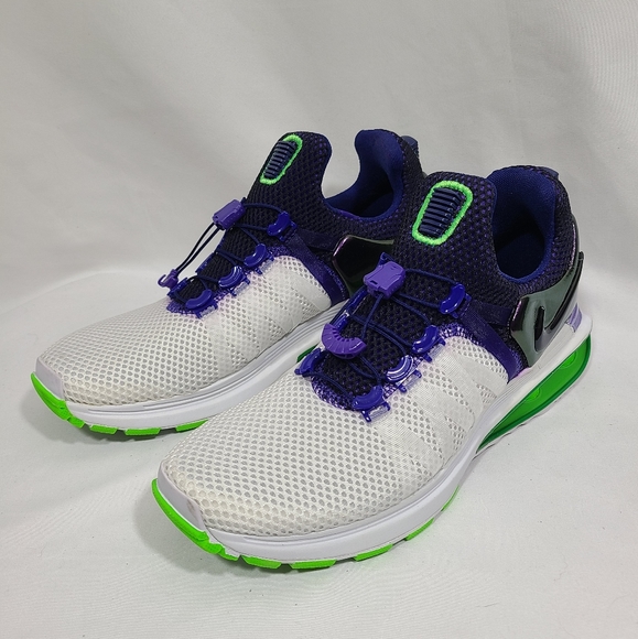 Nike shox purple and green Clearance